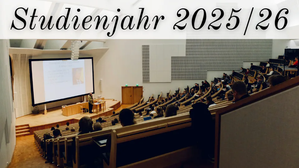 Lehrveranstaltungen des Studienjahrs 2025/26
