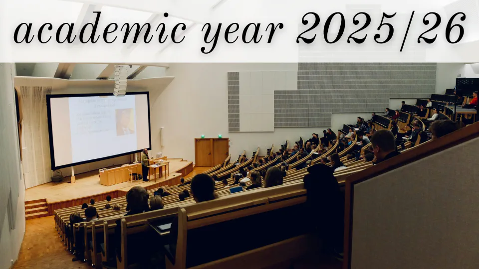 Courses in the academic year 2025/26